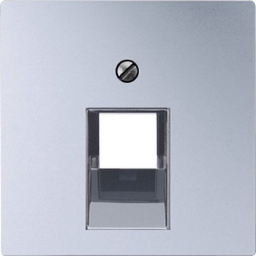 Лицевая панель Jung EcoProfi для 1-м. розетки RJ11/RJ45 алюминий картинка